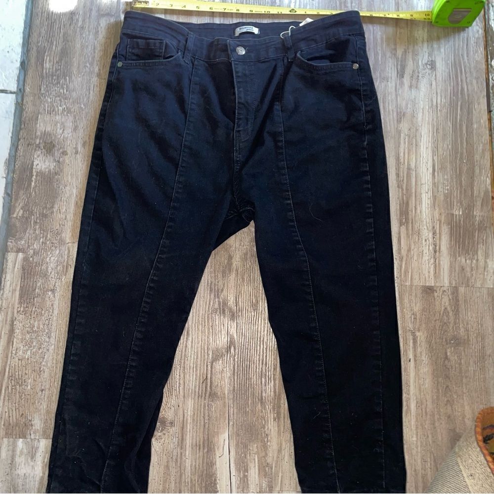 Blumix jeans  black denim 5 pocket Capri sz 20